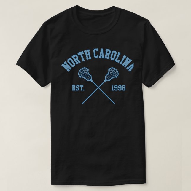 T-shirt Caroline du Nord Lacrosse (Design devant)