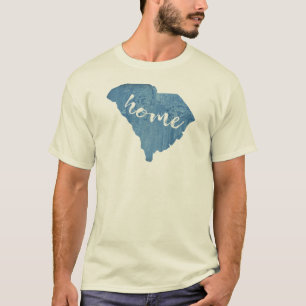 T-shirt Caroline du Sud Accueil Grain de bois