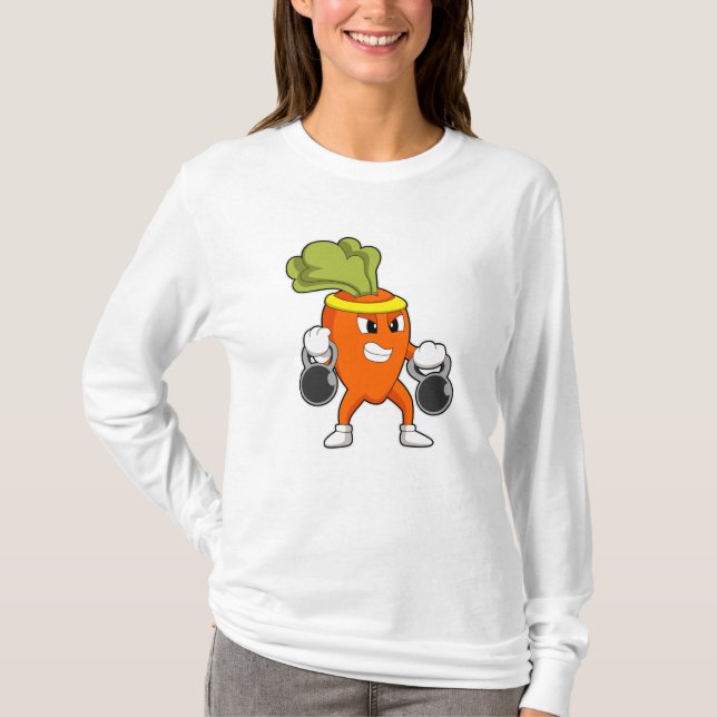 T-shirt Carotte à Fitness avec cloches (Devant)