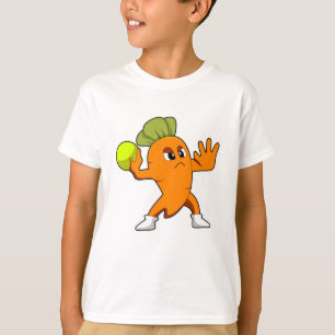 T-shirt Carotte à Handball joueur avec Handball