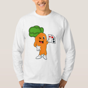 T-shirt Carotte au Poker avec cartes de Poker