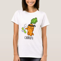 Carotte drôle Carotte Karate Pun