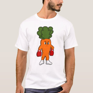 T-shirt Carotte en boîte avec gants de boxe