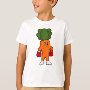 T-shirt Carotte en boîte avec gants de boxe