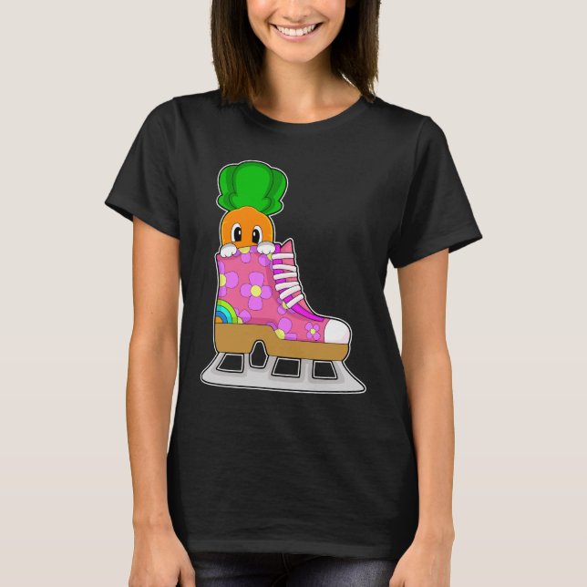 T-shirt Carotte Patinage sur glace Patins sur glace Patins (Devant)