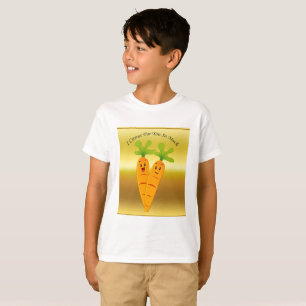 T-shirt Carottes caricaturales avec de grands yeux et un s