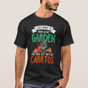 T-shirt Carottes Jardinage Végétalien Jardin Jardinier Lé