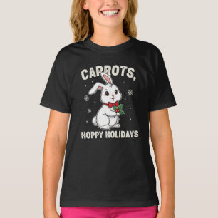 T-shirt Carottes Joyeuses Fêtes – Noël de Lapin Mignon