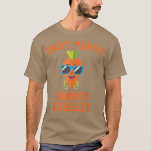 T-shirt Carottes simples poires Squeezy Boire Jus de carot