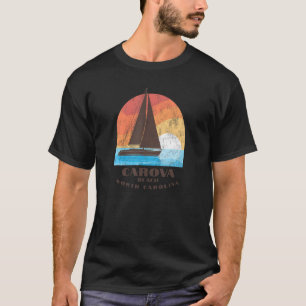 T-shirt Carova Beach NC Vacances Navigation Sunrise
