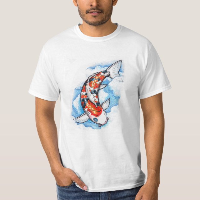 T-shirt Carpe de Koi de Japonais (Devant)