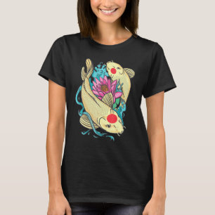 T-shirt Carpe Japon Koi Fleur De Cerisier 76