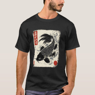 T-shirt Carpe Koi Japonaise Sakura Nishikigoi Art