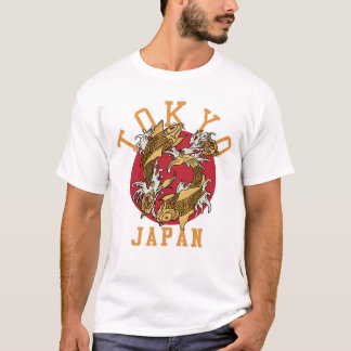 T-shirt Carpe Koi Japonaise Tokyo