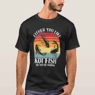 T-shirt Carpe Koi Poisson Nishikigoi Fleur de Cerisier Jap