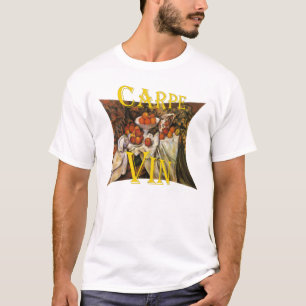 T-shirt Carpe Vin Vino Wine Zinfandel Tiki Bar Enoteca