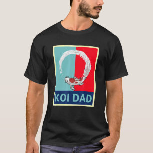 T-shirt Carpeaux Rétro Style Japonais Poisson Koi Papa