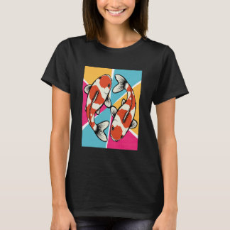 T-shirt Carpes Nageant en Harmonie Étang Culture Jardin Ja