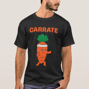 T-shirt Carrate Karaté Carotte Mignon et drôle de jeu de m