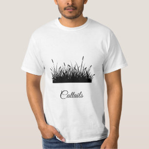 T-shirt carré autocollant en silhouette noire