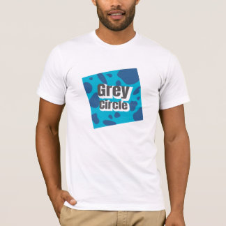 T-shirt Carré bleu tacheté avec une ambiance rebelle