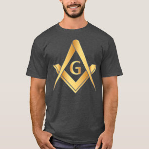 T-shirt Carré Compass Freemason cadeaux pour hommes Mason