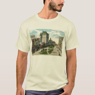 T-shirt Carré de Cadillac, Detroit Michigan, cru 1915