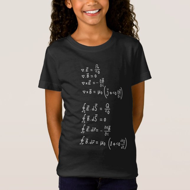 T-Shirt Carré de formule physique Invitation Sticker (Devant)