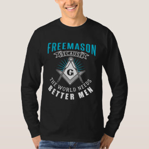 T-shirt Carré De Franc-Maçonnerie Et Compasse Conception P