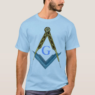 T-shirt Carré et boussole avec tout l'oeil voyant