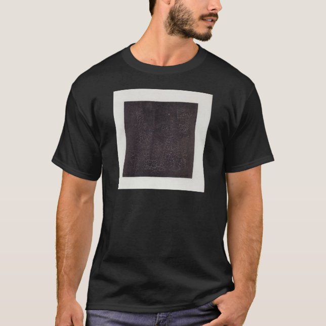 T-shirt Carré noir par Kazimir Malevich (Devant)