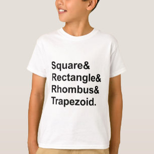 T-shirt Carré Rectangle Losange Trapèze Quadrilatères