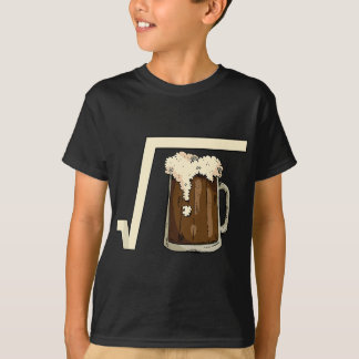 T-shirt Carré Root Beer Math Pun Mathématique Plaisanterie