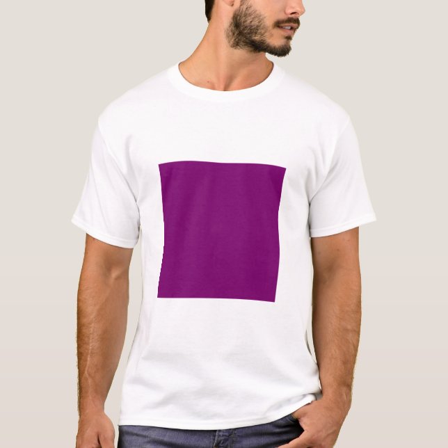 T-shirt Carré simple - Plum (Devant)