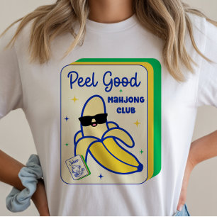 T-shirt Carreau de Jeu Mahjong Banane