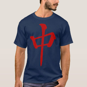 T-shirt Carreau rouge Dragon MAHJONG 