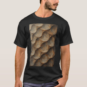 T-shirt Carreaux de mosaïque incurvés Motif : Géométrie te
