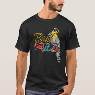 T-shirt Carrelage Cockatiel Avec Il Propriétaire Cockatiel