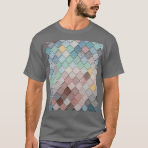 T-shirt Carrelage d'ornement sur le toit Design Motif