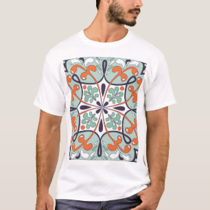 T-shirt Carrelage marocain oriental Design floral