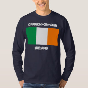T-shirt Carrick on-Suir, Irlande avec drapeau irlandais