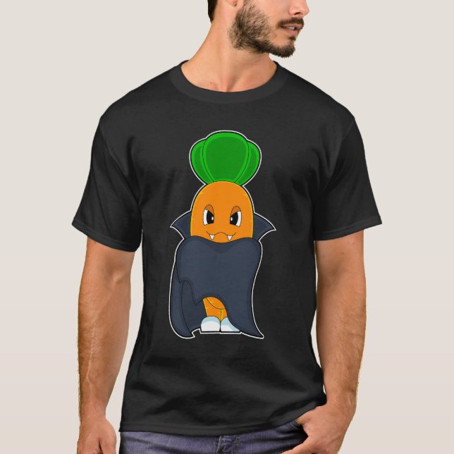 T-shirt Carrot Halloween Vampire (Devant)
