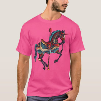 T-shirt Carrousel de Carnaval Cheval Carrousel Licorne Pet