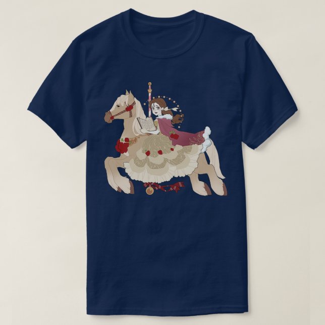 T-shirt Carrousel Sur Un Nuage (Design devant)