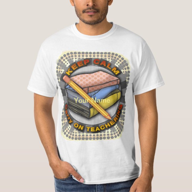 T-shirt Carry On Teachering Books (Devant)