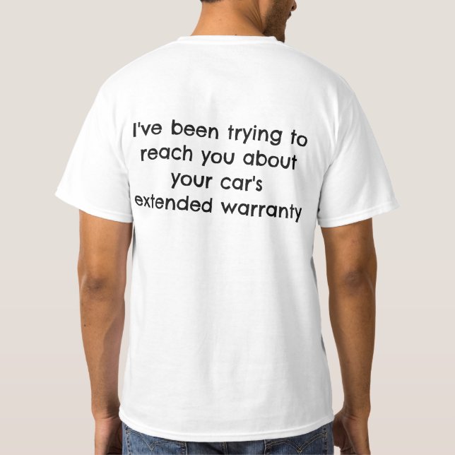 T-shirt Car's Warranty (Dos)