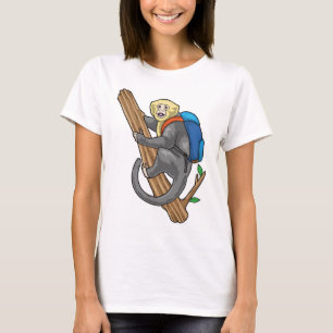 T-shirt Cartable Écolier Pupille Singe