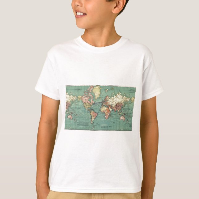 T-shirt Carte 1919 du monde (Devant)