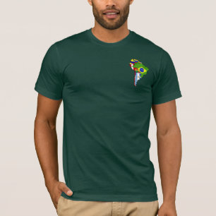 T-shirt Carte 2014 sud-américaine de drapeau de l'Amériq