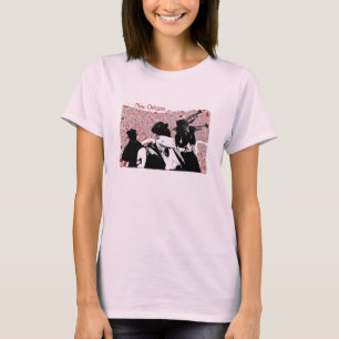 T-shirt Carte Abstraite de la Nouvelle-Orléans